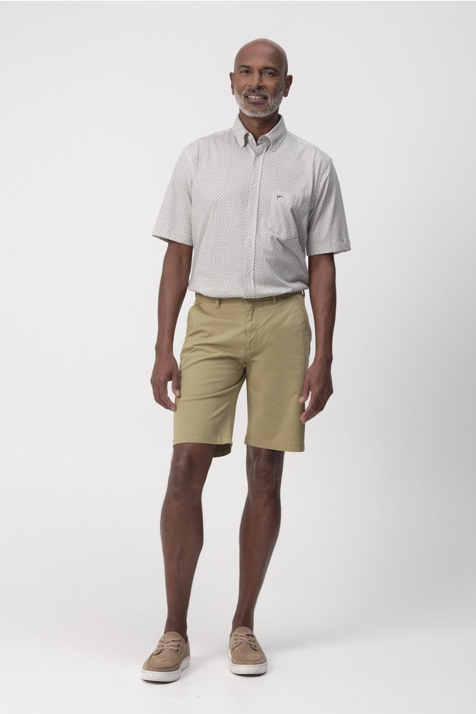 RANGER OVERHEMD KM 096159 9806 BAKED CLAY DARK ORANGE DESSIN